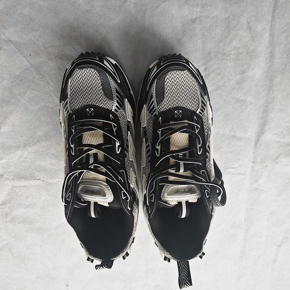 Off White Mesh Sneakers